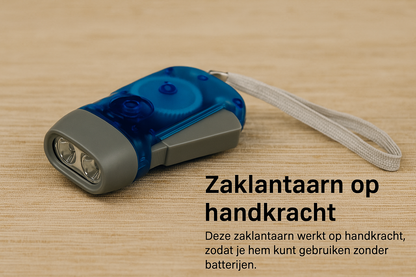 Zaklantaarn op handkracht