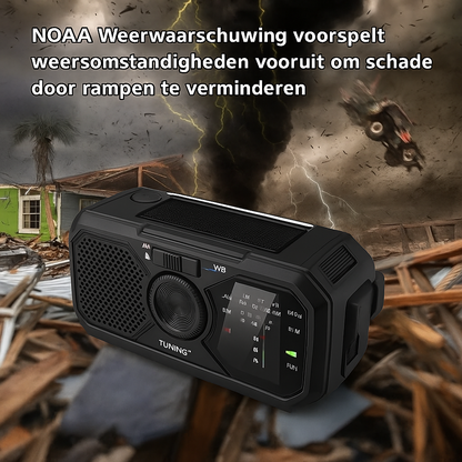 Solar Radio/Powerbank met USB aansluiting
