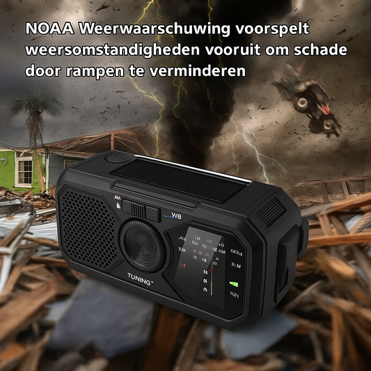 Solar Radio/Powerbank met USB aansluiting