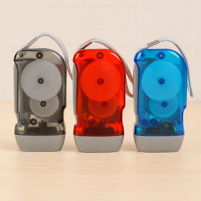 Zaklantaarn op handkracht