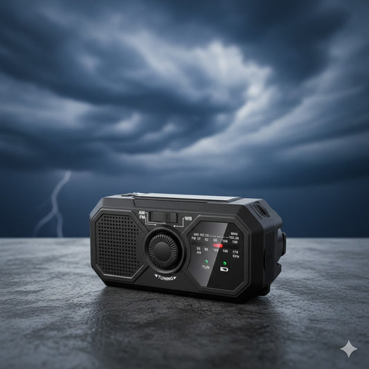 Solar Radio/Powerbank met USB aansluiting