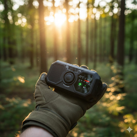 Solar Radio/Powerbank met USB aansluiting